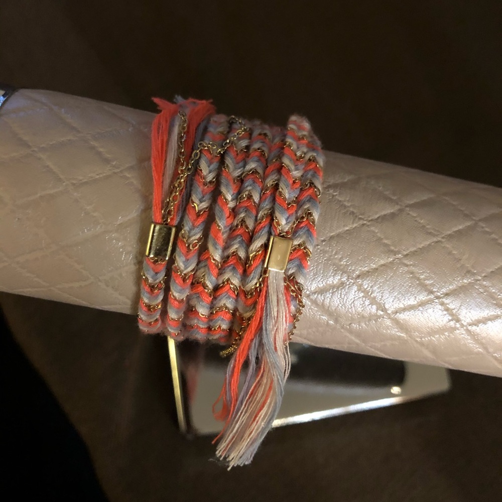 BCBG woven wrap bracelet